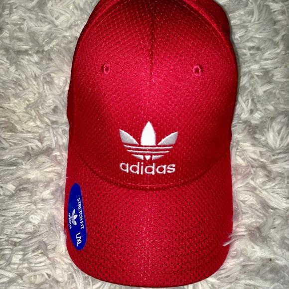 Adidas Diamond Red Fitted Cap sz LG/XL - Picture 7 of 8